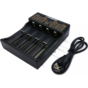 Зарядний пристрій для акумуляторів Liitokala 4 Slots, LCD дисплей, Li-ion/Ni-MH/Ni-Cd/AA/ААA/AAAA/С (lii-402) зображення 1