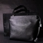 Сумка Grande Pelle З натуральної шкіри Чорна (11655) - зменшене зображення 11