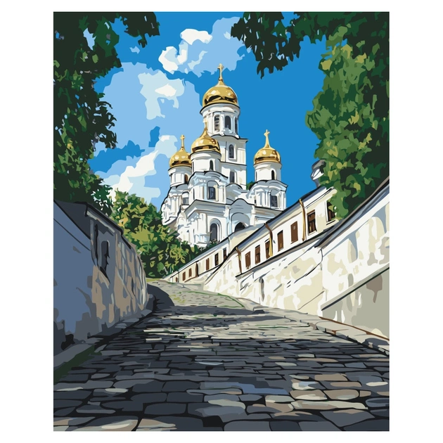 Картина по номерам ArtCraft Андріївська церква 40х50 см (11071-AC) - зображення 1