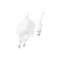 Зарядное устройство HOCO CS11A USB + cable USB to USB-C white (6942007603614) - уменьшенное изображение 2