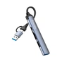 Концентратор ColorWay USB-A/USB-C 4-in-1 USB2.0х2/USB3.0/USB-C2.0 (CW-HUB06) - зменшене зображення 1