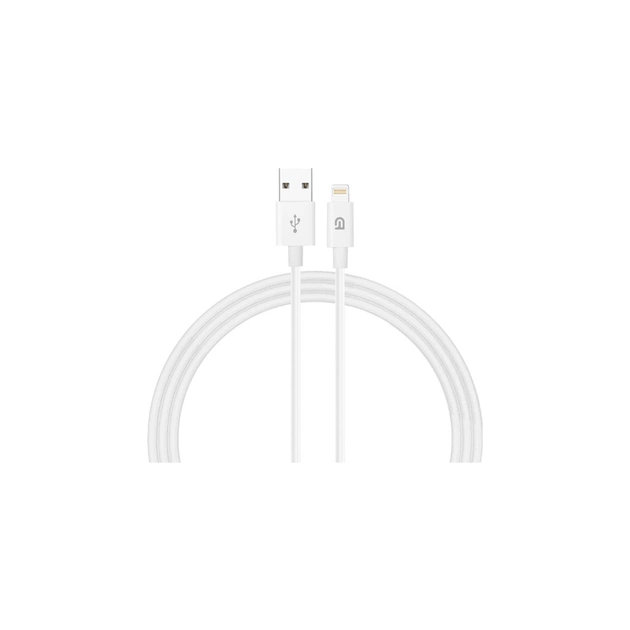 Дата кабель USB 2.0 AM to Lightning 1.2m AMD818L white Armorstandart (ARM64302) - изображение 1