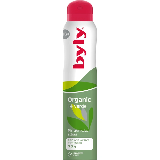 Антиперспирант Byly Organic Te Verde Спрей с мятой и зеленым чаем Защита 72 часа для всех типов кожи 200 мл (8411104004528) - изображение 1