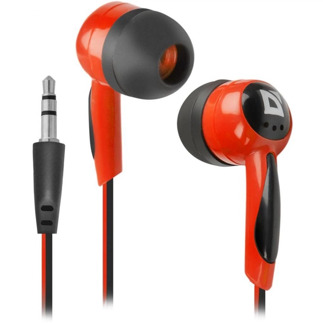 Наушники Defender Basic 604 Black-Red (63605) - изображение 1