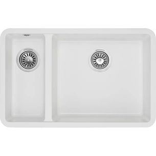 Мийка кухонна GRANADO Under top DOUBLE white (gr3405) зображення 1