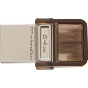 USB флеш накопичувач Kingston 64GB DT MicroDuo USB 2.0 (DTDUO/64GB) зображення 1