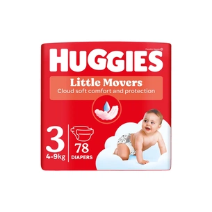 Підгузки Huggies Little Movers 3 (5-9 кг) Mega 78 шт (5029053548760) зображення 1
