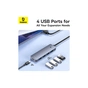 Концентратор Baseus USB 3.0 to 4xUSB 3.0 + USB-C gray (B0005280B811-01) - зменшене зображення 10