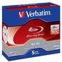 Диск BD Verbatim BD-RE 25Gb 2x Jewel 5шт Hard Coat (43615) - уменьшенное изображение 1