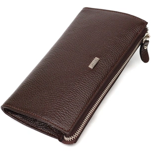 Гаманець Bond Accessories З натуральної шкіри флотар Коричнева (22051) зображення 1