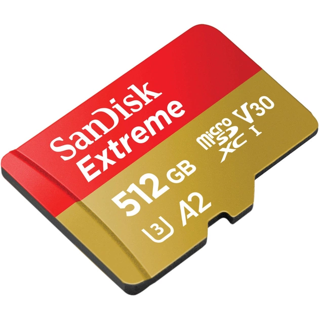 Карта пам'яті SanDisk 512GB microSD class 10 UHS-I U3 V30 Extreme (SDSQXAV-512G-GN6MA) - picture 3