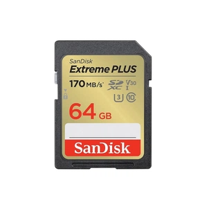 Карта пам'яті SanDisk 64GB SD class 10 UHS-I Extreme PLUS (SDSDXW2-064G-GNCIN) зображення 1
