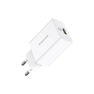Зарядний пристрій BOROFONE BA21A Long Journey USB QC3.0 18W White (6931474702067) зображення 1