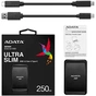 Накопичувач SSD USB 3.2 250GB ADATA (ASC685-250GU32G2-CBK) - зменшене зображення 5