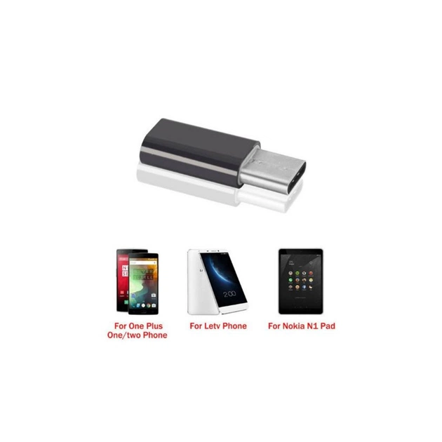 Перехідник Type-C to Micro USB Lapara (LA-Type-C-MicroUSB-adaptor black) - picture 6