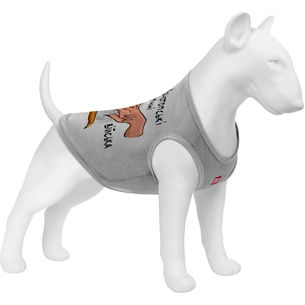 Борцівка для тварин WAUDOG Clothes "Конотопські магічні війська" сітка S сіра (301-0232-11) зображення 1