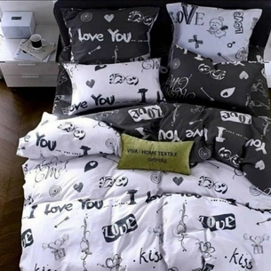 Простирадло MirSon Бязь Premium 17-0220 Iezeniya 180x220 см (2200001882195) зображення 1