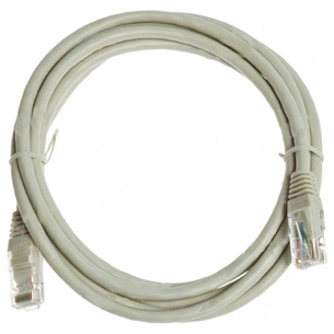Патч-корд 2м, UTP, cat.6, CU, 24AWG, grey Kingda (KD-PAUT6200GY) зображення 1