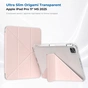 Чохол до планшета BeCover Ultra Slim Origami Transparent Apple iPad Pro 11" M5 2025 Pink (715956) - зменшене зображення 1