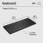 Клавіатура HP 350 Compact Multi-Device Bluetooth UA Black (692S8AA) - зменшене зображення 8