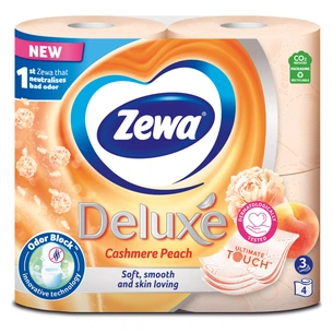 Туалетний папір Zewa Deluxe Персик 3 шари 4 рулони (9011111035769) зображення 1