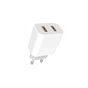 Зарядний пристрій Denmen 2xUSB 2.4A white (DM-DC05-WH) - зменшене зображення 1