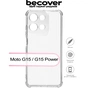 Чохол до мобільного телефона BeCover Anti-Shock Motorola Moto G15 / G15 Power Clear (713471) - зменшене зображення 4