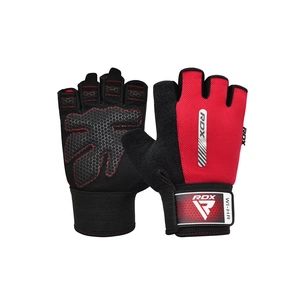 Рукавички для фітнесу RDX W1 Half Red Plus M (WGA-W1HR-M+) зображення 1
