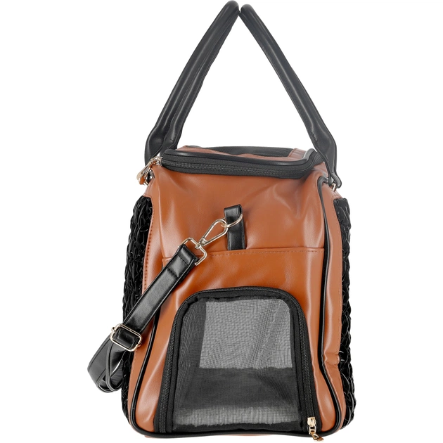 Переноска для тварин MISOKO&CO 45x20x30 см чорно-коричнева (YIWUMSK70152) - picture 3