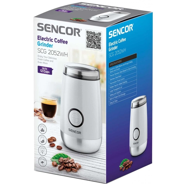 Кофемолка Sencor SCG 2052 WH (SCG2052WH) - изображение 5