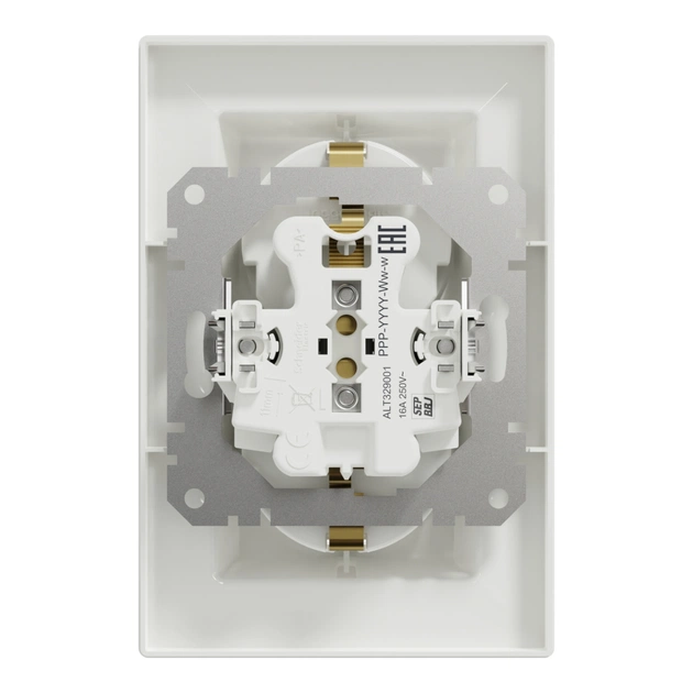 Розетка Schneider Electric ASFORA із заземленням подвійна біла 16А (EPH9900121) - зображення 8