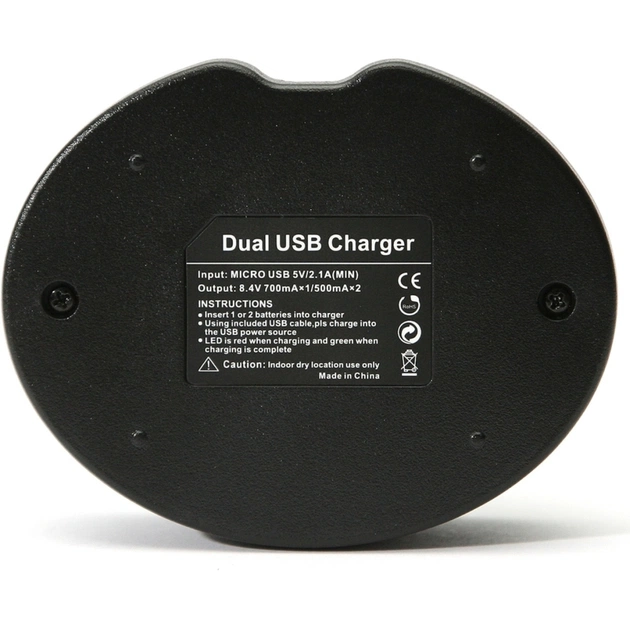 Зарядний пристрій для фото PowerPlant Canon Dual NB-12L (DV00DV3404) - зображення 2