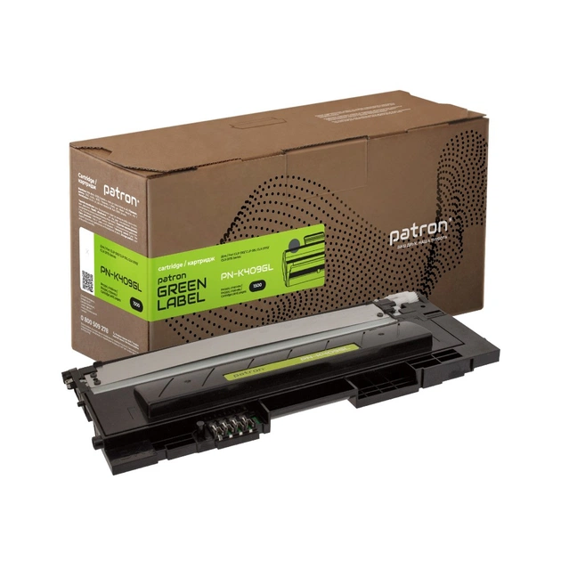 Тонер-картридж Patron Samsung CLT-409S Green Label, black (PN-K409GL) - изображение 1