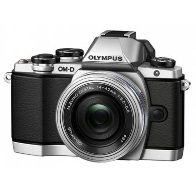 Цифровий фотоапарат Olympus E-M10 Pancake Zoom 14-42 mm Kit silver/black (V207024SE000) - изображение 1