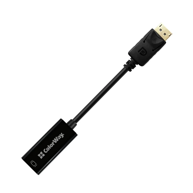 Перехідник HDMI F to DisplayPort M 4K30Hz black ColorWay (CW-AD-DPHD) - picture 3