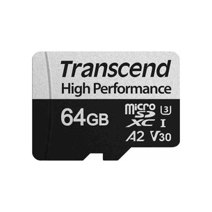 Карта пам'яті Transcend 64GB microSD class 10 UHS-I U3 A2 (TS64GUSD330S) зображення 1