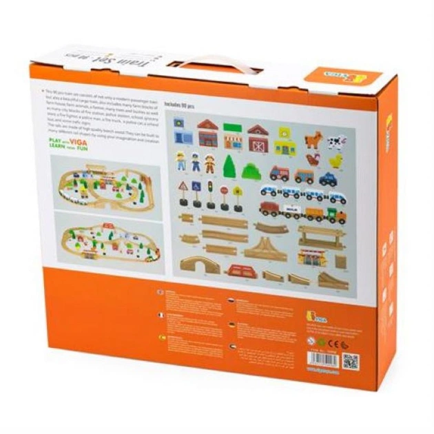 Залізниця Viga Toys 90 деталей (50998) - picture 6