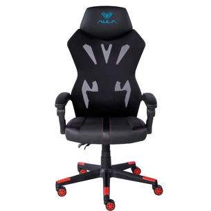 Крісло ігрове Aula F010 Gaming Chair Black/Red (6948391286228) зображення 1