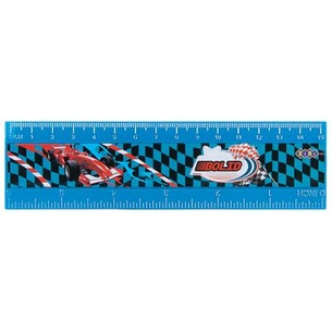 Лінійка ZiBi 15см "BOLID", plastic, blue, blister (ZB.5604-02) зображення 1