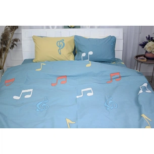 Постільна білизна MirSon Бязь Ranforce Elite 17-0421 Music Сімейна (2 x 160x220) (2200004734309) зображення 1