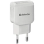 Зарядний пристрій Defender UPA-22 white, 2xUSB, 2.1A (83580) - зменшене зображення 1