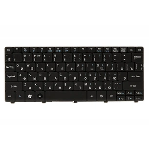 Клавіатура ноутбука Acer Aspire One D260 чорна, чорна рамка (KB310289) зображення 1