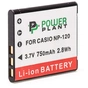 Акумулятор до фото/відео PowerPlant Casio NP-120 (DV00DV1312) - зменшене зображення 2