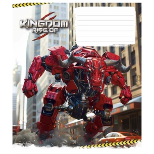 Зошит Школярик Animals transformers 18 аркушів клітинка (018-3467K) зображення 1