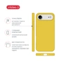 Чохол до мобільного телефона Intaleo Silicone Case Apple iPhone 17 Air Yellow (1283126630484) - зменшене зображення 4