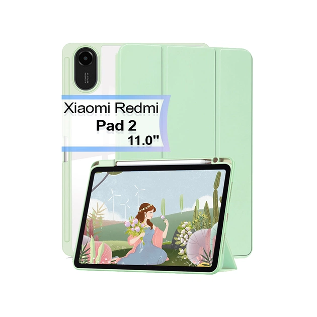 Чехол для планшета BeCover Soft Edge TPU Xiaomi Redmi Pad 2 11.0" Green (713659) - изображение 1