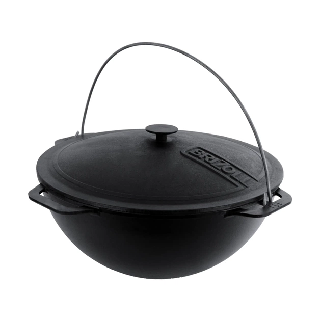 Котел туристичний Brizoll чавунний азіатський з кришкою 10 л (KA10-1) - picture 1