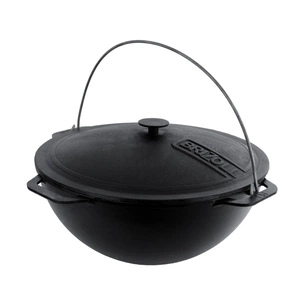 Котел туристичний Brizoll чавунний азіатський з кришкою 10 л (KA10-1) зображення 1