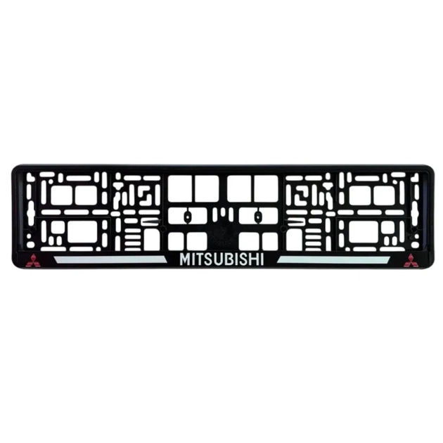 Рамка номерного знака Poputchik Mitsubishi (24-112-IS) - picture 1