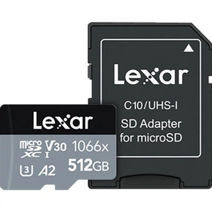 Карта пам'яті Lexar 512GB microSDXC class 10 UHS-I 1066x SILVER Series (LMS1066512G-BNANG) зображення 1